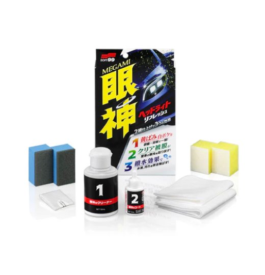 Limpiador y recubrimiento de faros - MEGAMI HEADLIGHT REFRESH